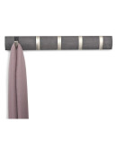 Вешалка настенная flip, 50,8 см, дерево-никель, 5 крючков Вешалка настенная flip, 50,8 см, дерево-никель, 5 крючков