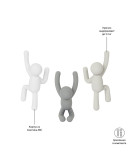 Набор крючков buddy серый, 3 шт. Набор крючков buddy серый, 3 шт.