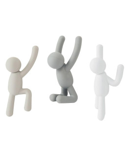 Набор крючков buddy серый, 3 шт.