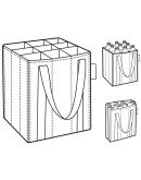 Сумка-органайзер для бутылок bottlebag mixed dots