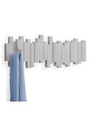 Вешалка настенная sticks, 49,3 см, серая, 5 крючков Вешалка настенная sticks, 49,3 см, серая, 5 крючков